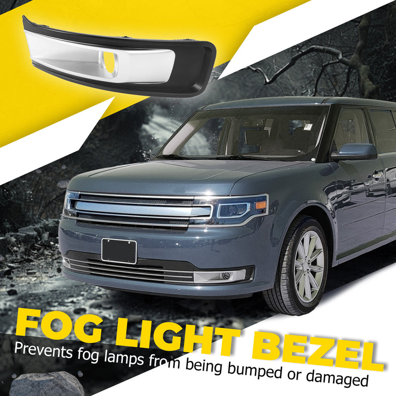 Fog Light Bezel Trim Cover for Ford Flex 2013-2019 Driver Passenger Side Pair