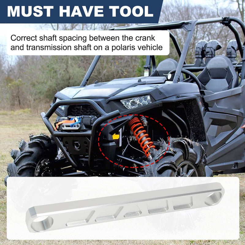 Aluminum Transmission Shaft Clutch Alignment Tool for Polaris RZR 2016-2024 Silv