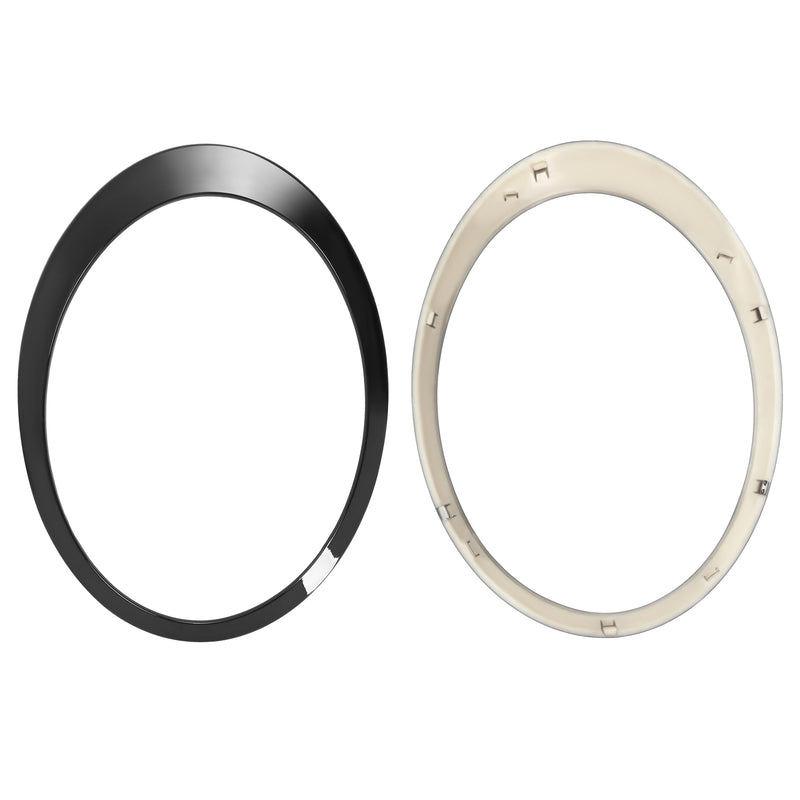 Black Headlight Trims Ring Bezels Cover for Mini Cooper R55 R56 2007-2015 Pair