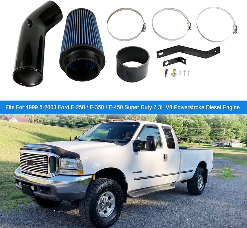 Cold Air Intake Tube Filter for Ford F250 F350 F450 7.3L Diesel 1999-03