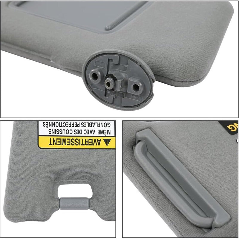 Sun Visor Set LH Driver RH Passenger Side for 2005-2015 Toyota Tacoma Pair