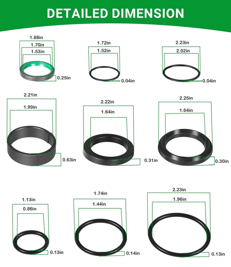 AW16444 Hydraulic Cylinder Seal Kit for John Deere Loader Models 145 146 148 158