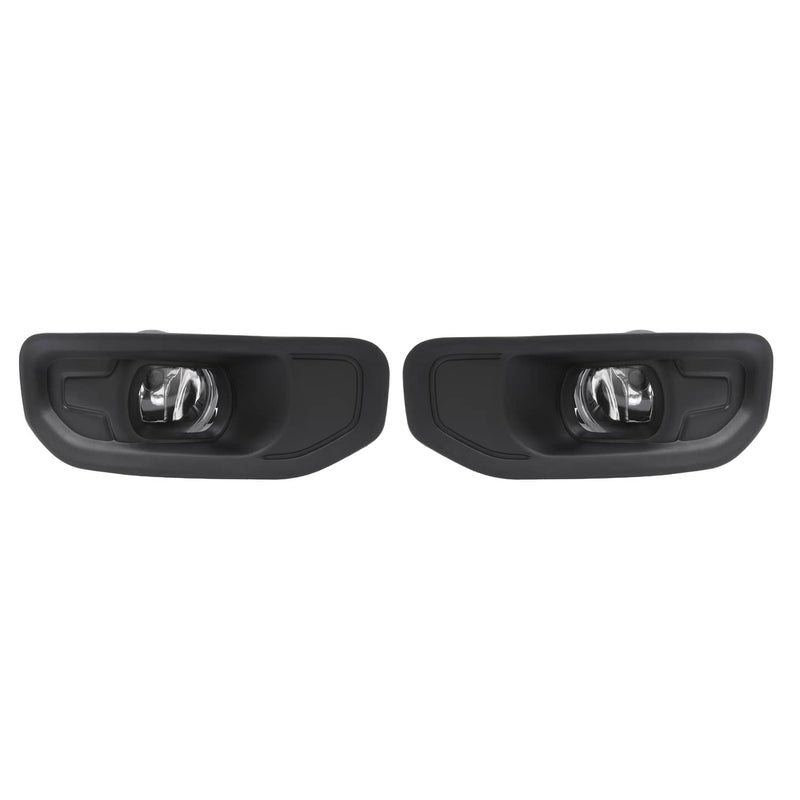 DURAFORCE Pair Fog Lights With Bezels for Ram 1500 2019-2024 Front Driver Passenger Side