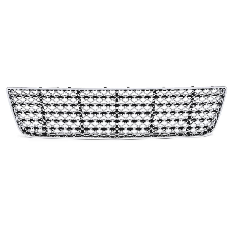 DURAFORCE Chrome Mesh Front Upper Lower Bumper Grille for Chevy Impala Limited 2006-2016
