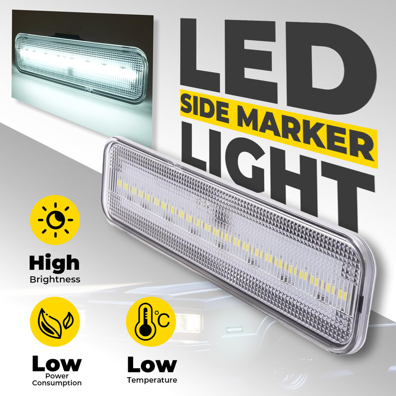 LED Front Bumper Side Marker Lights for El Camino & Caballero 1978-81 1982-1987