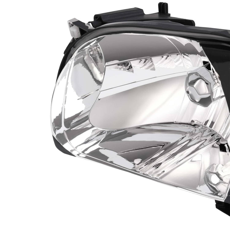 DURAFORCE White Headlights & Black Corner Light for Toyota Tacoma 2001 2002 2003 2004 4Pcs