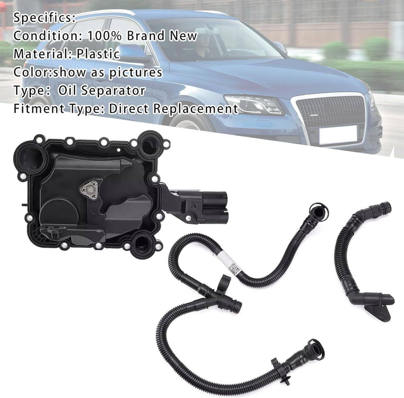 Oil Separator PCV Valve Vent Trim & Hose Tube for Audi Q7 A8 Q5 S4 A6 A7 3.0TFIS
