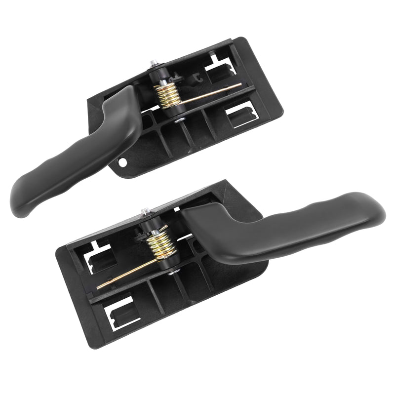 Black Inside Door Handles for GMC Sierra 1500 2002-2006 LH RH 2 Pieces