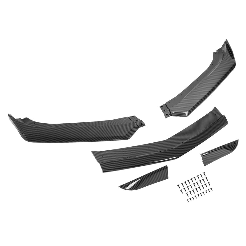 Front Bumper Lip Splitter Carbon Fiber Look for Camaro SS 16-21 LS LT RS 19-21