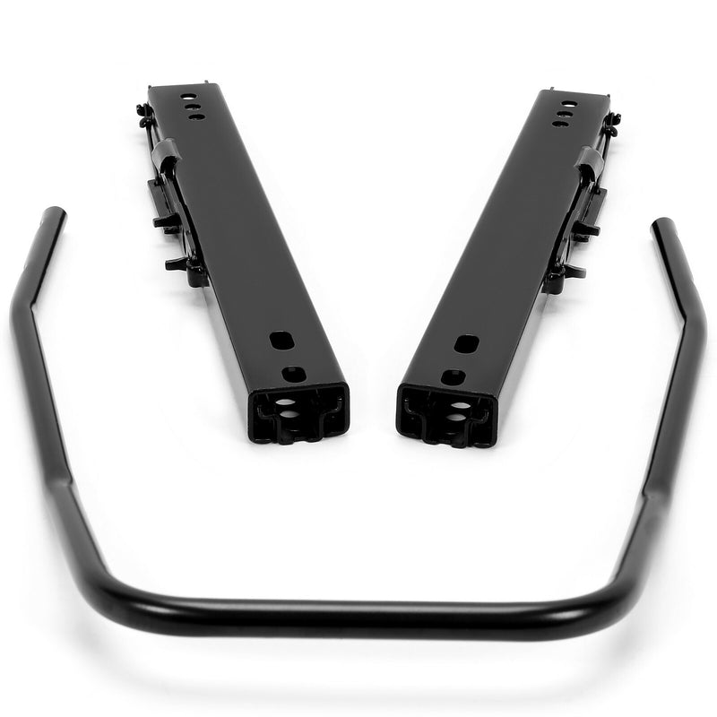 Black Front Seat Slider Dual Lock Seat Base Mounting Track Assembly Universal
