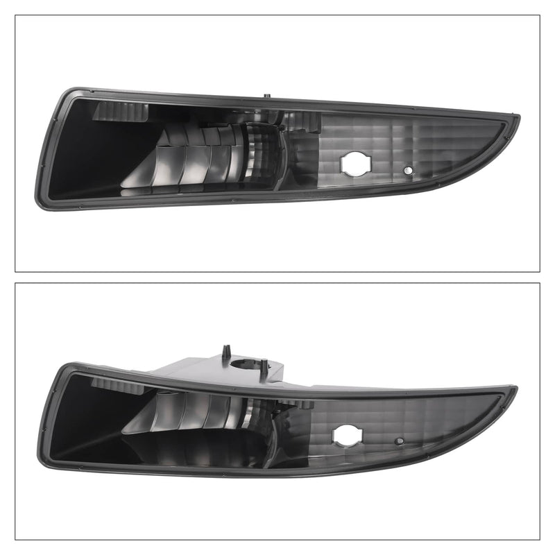 DURAFORCE Black Side Marker Turn Signal Light Bumper Lamp for Chevy Camaro 1993-2002 4PCS