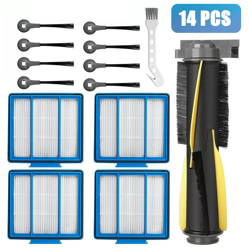 14 PCS Robot Vacuum Cleaner Replacement Parts Kit for Shark IQ R101AE RV1001AE