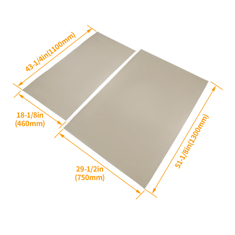 Tan Front Seat Cushion Cover + Back Cover for EZGO RXV 2008-Up
