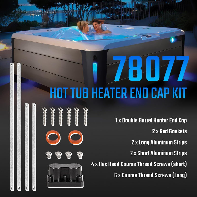 78077 Hot Tub Heater End Cap Kit for Hot Spring Limelight Tiger River