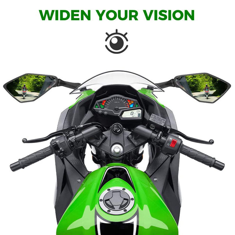 Rear View Side Mirrors for Kawasaki Ninja ZX6R 300R EX300 2013-2017 Pair