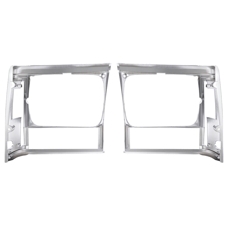 Headlight Bezel Trim for Jeep Cherokee 91-96 Comanche 91-92 Chrome 2PCS