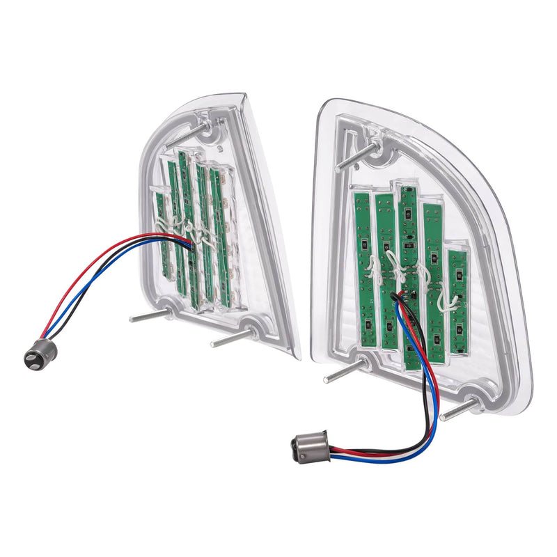 DURAFORCE Clear LED Turn Signal Lights for Kenworth KW K300 T300 T330 T600 86-08 Pair