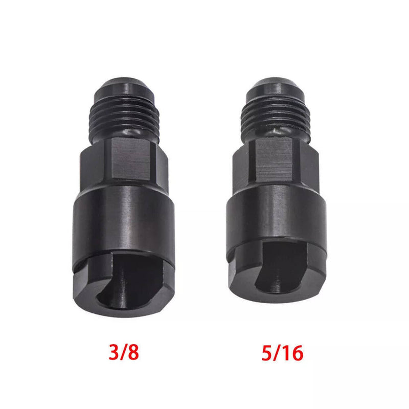 6AN Fuel Adapter Fitting for GM Quick Connect 3/8 & 5/16 EFI Female 2Pcs