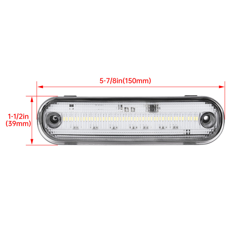 Clear Front Rear LED Side Marker Light for Mazda Miata MX-5 1990-2005 4PCS