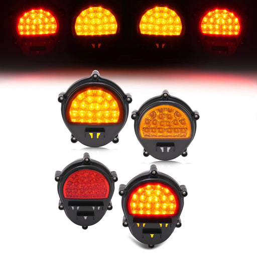 DURAFORCE LED Brake Lights for Humvee M35 M998 LH RH Side Turn Signal Lamps 4 PCS