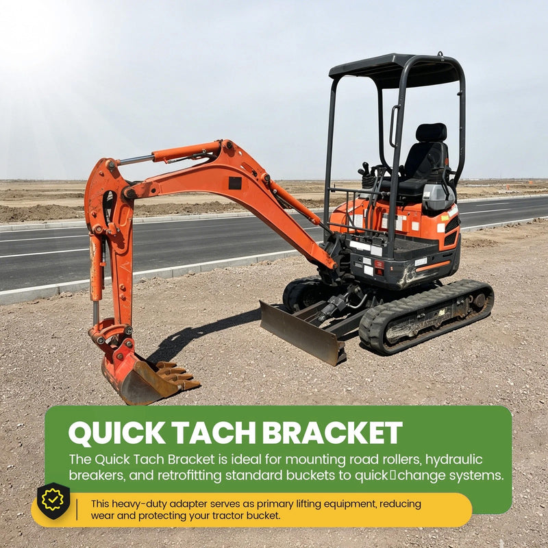 Excavator 2 Ears Quick Attach Bucket Attachment for Kubota KX041 KX018 U17