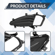 DURAFORCE Front Fog Light Cover Fit for Edge 2019-2024 Passenger RIght Side Fog Lamp Low