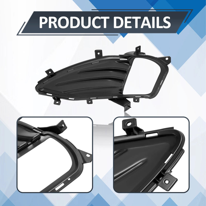 DURAFORCE Front Fog Light Cover Fit for Edge 2019-2024 Passenger RIght Side Fog Lamp Low