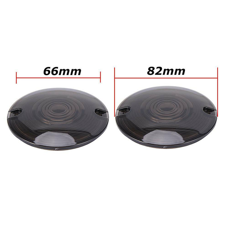 4PCS Smoke Turn Signal Light Cover Lens for Harley Touring Electra Road King