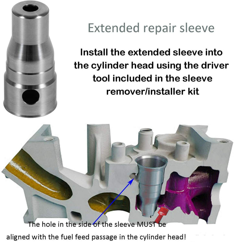 Cylinder Head Repair Service Tool Kit for Ford 6.0L Powerstroke Engine
