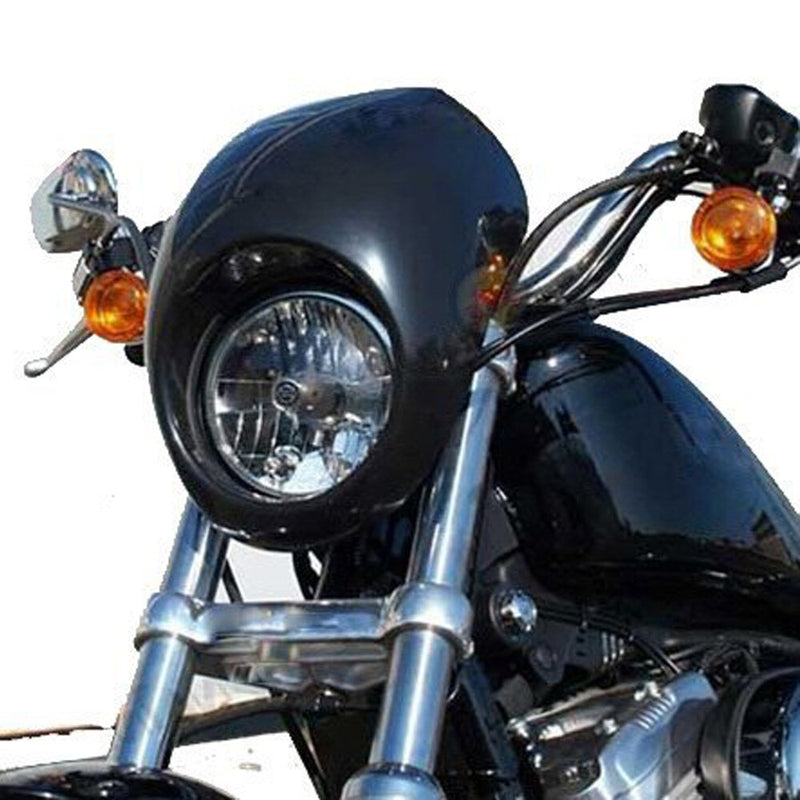 Front Cowl Headlight Fairing w/ Kits for Harley Sportster XL 883 1200 Dyna Racer