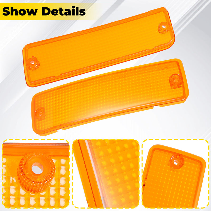 Turn Signal Parking Bumper Light Lens for Toyota Pick-Up Truck 2WD 1992-1995