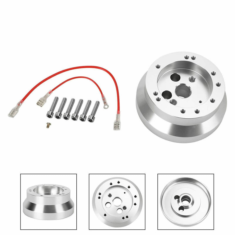 5 & 6 Hole Steering Wheel Polished Short Hub Adapter Ididit for GM