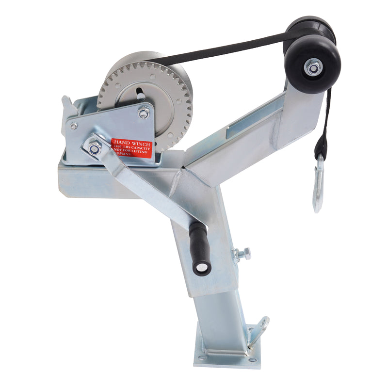 1400lbs Winch Stand Winch Post with Roller for Boat Trailers Adjustable