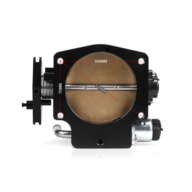 Black 92mm Throttle Body TPS IAC Adapter Plate for Chevy GM LSX LS LS1 LS2