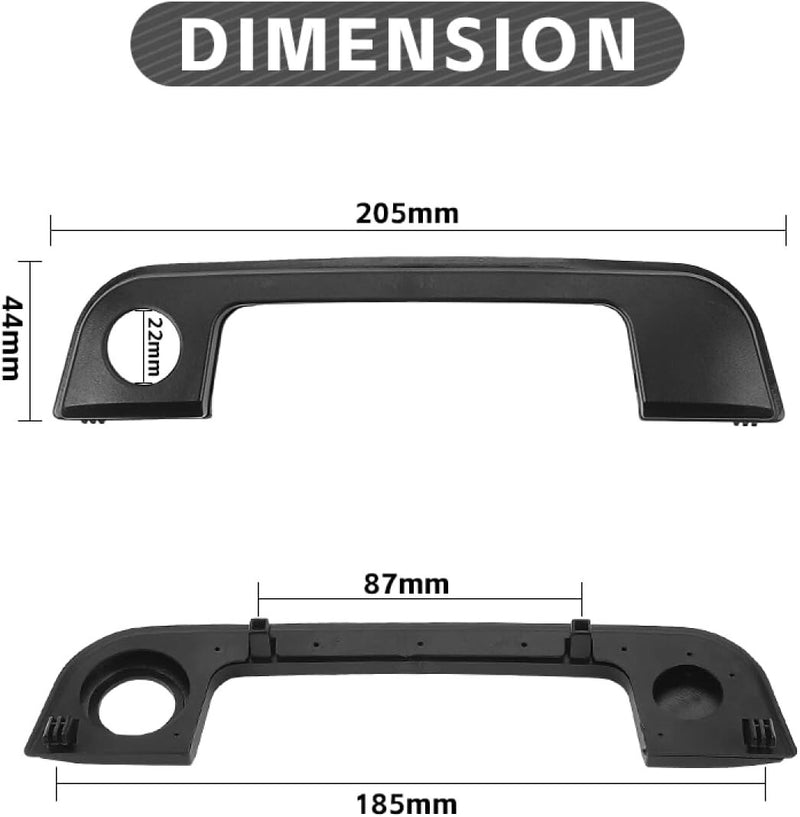 Front LH RH Exterior Door Handle Trim Cover with Seal for BMW E36 E34 Z3 323i M3