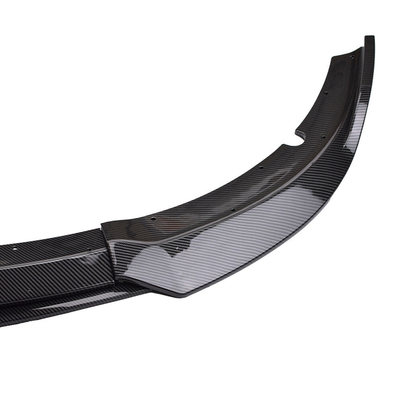 DURAFORCE Front Bumper Lip Splitter Spoiler For Dodge Charger SRT 15-23 Carbon Fiber Style