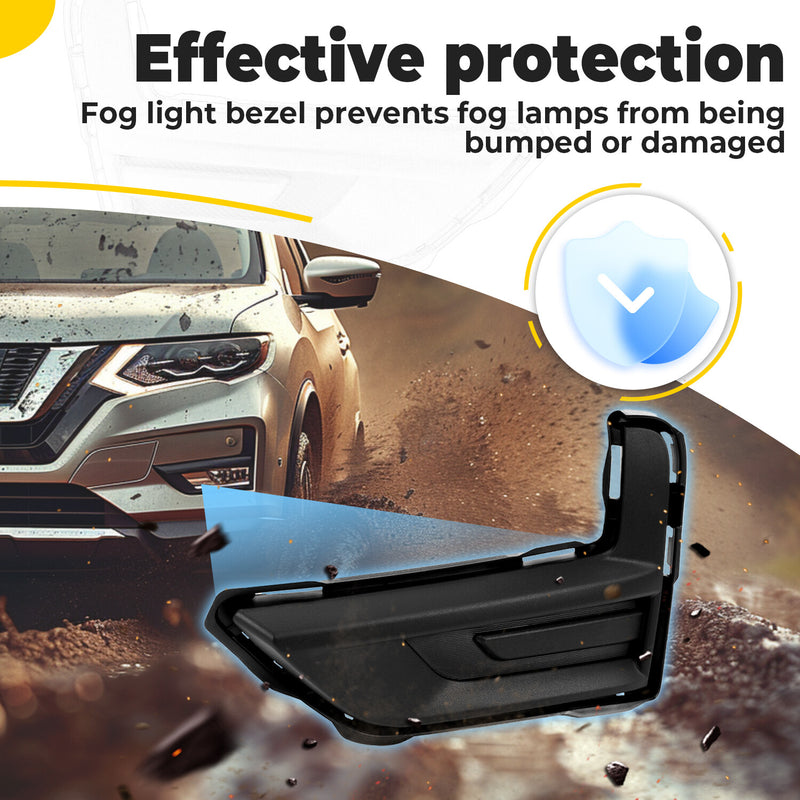 Fog Light Bumper Grille Cover Driver Side for Nissan Rogue 2017 2018 2019 2020