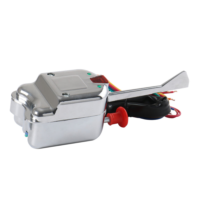 12V Chrome Universal Rat Hot Rod Turn Signal Switch for Ford GM with Flasher