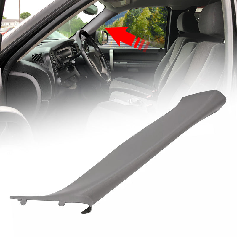 A Pillar Trim for Chevy Silverado/GMC Sierra 99-07 Passenger RH Gray W/O Speaker