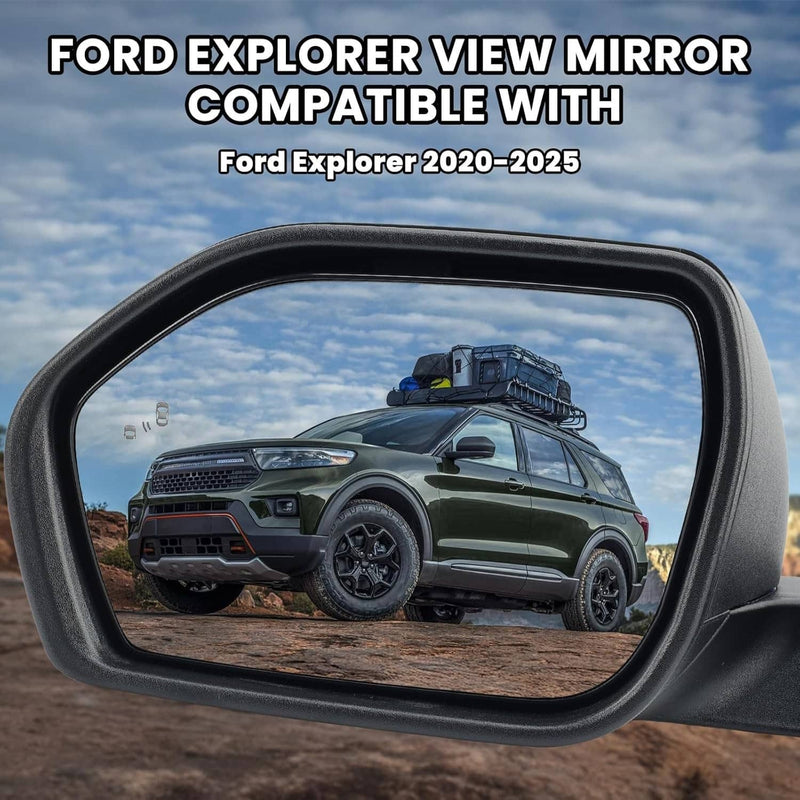 Driver Power Mirror for Ford Explorer Heated Manual Folding 2020-2024