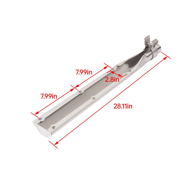 DURAFORCE Universal Electrophoresis Rear Quarter Fender Bracket Stainless Steel Slivery
