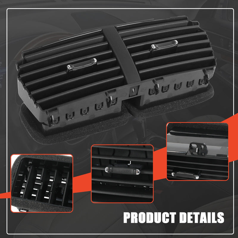 FB5Z-19893-AD Black Dual Center Dash Air Vent for Ford Explorer 2016-2019