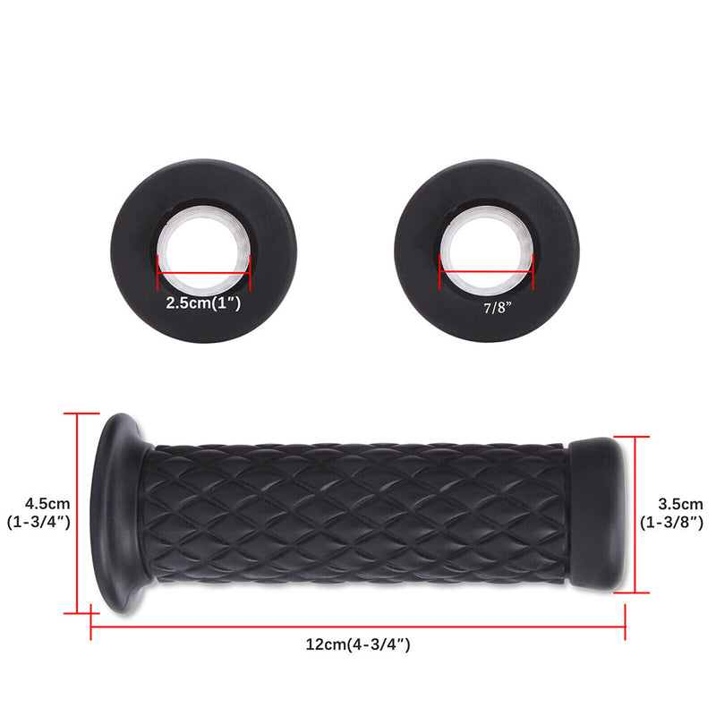 Motorcycle Hand Grips Bar End Handlebar Gel for Cafe Racer Dirt Bike ATV 7/8