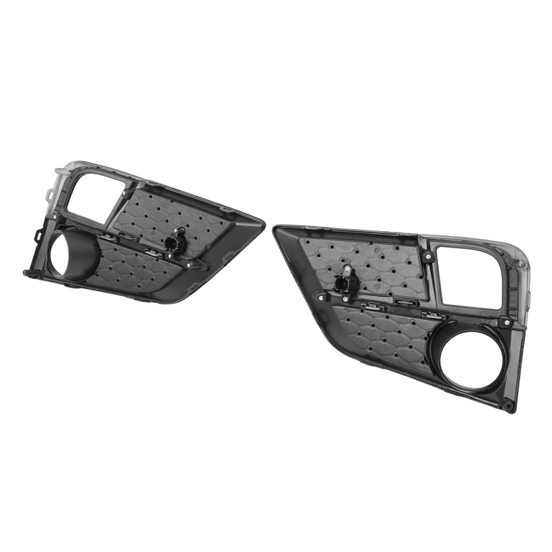 Fog Light Cover Front Bumper Lamp Bezel for Honda Odyssey 2018-2020 Black Pair