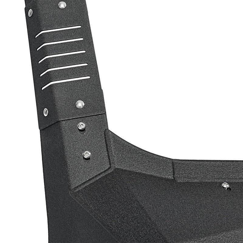 DURAFORCE Steel Armor Windshield Frame Cover Visor Cowl w/LED for Jeep Wrangler JK 2007-18