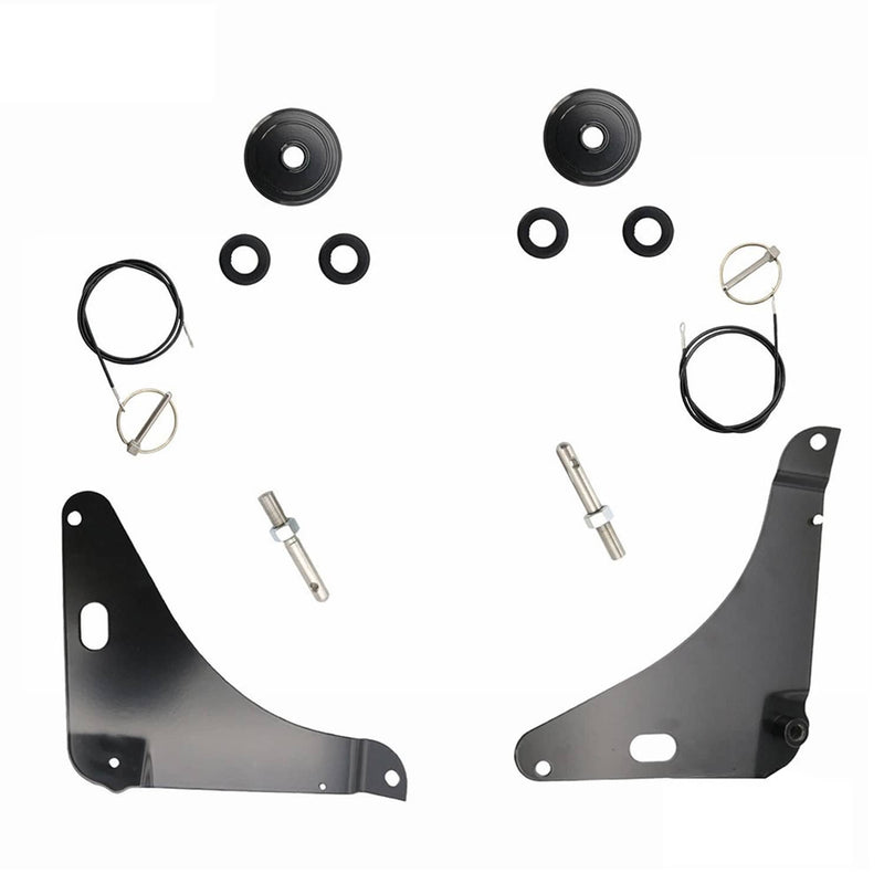 Hood Pin Pins Kit Stainless 82214260AC for Dodge Challenger 2008-2023 Black