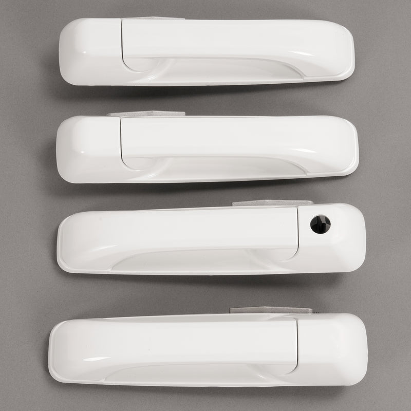 Outside Door Handle White for Dodge Ram 1500 2009-2024 2500 2011-2025 4 Pcs