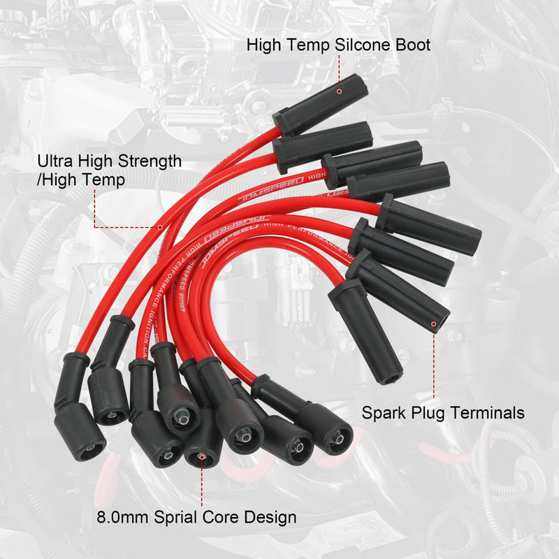 HEI Distributor with Wire Set for Chevrolet Inline 250 230 292 GMC L6 78-85