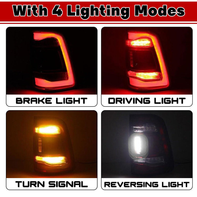 68262530AH Tail Light w/ Blind Spot LED for Dodge Ram 1500 LH+RH 2019-2022
