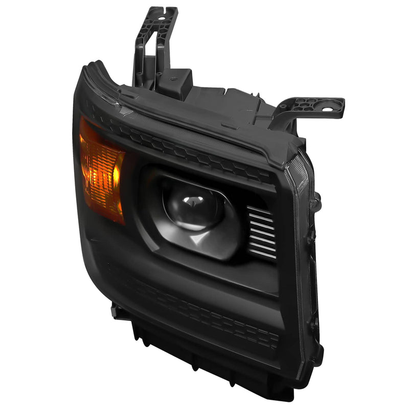 DURAFORCE Projector Headlights for GMC Sierra 1500 2500HD 3500HD 2014-2015 Pair